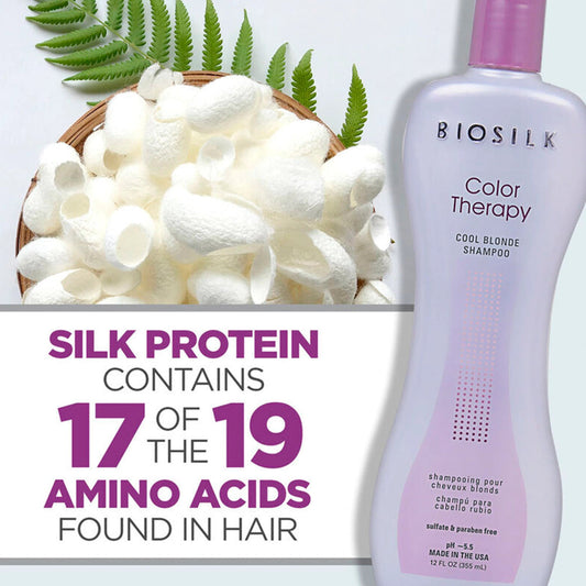 BIOSILK Shampoo Color Therapy Cool Blonde 12 oz CHI