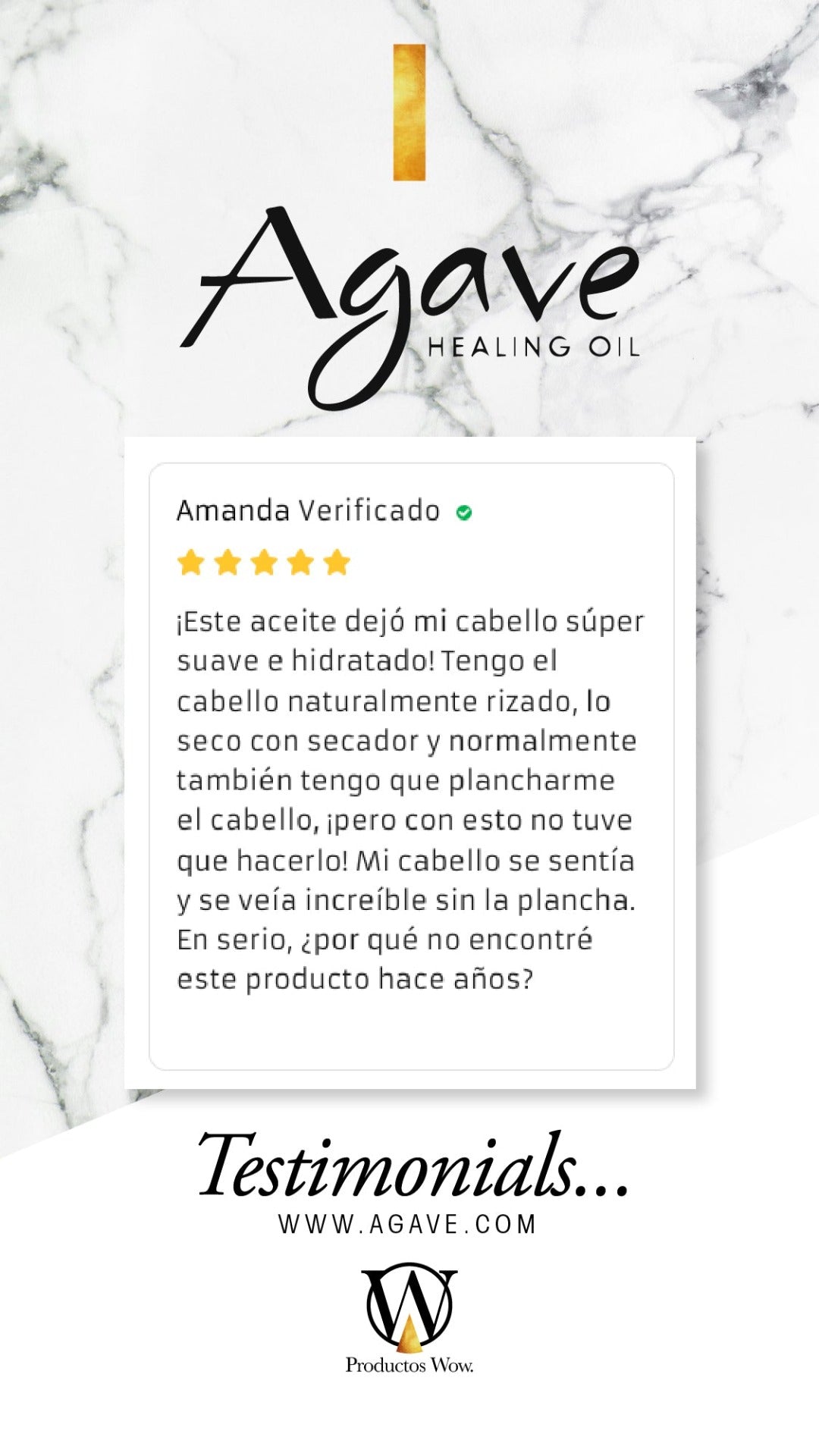 Agave Oil Treatment 4oz    aceite capilar ligero y no graso