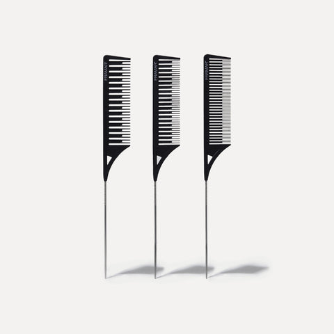 FRAMAR Peine Dreamweaver Set de 3 Color Negro