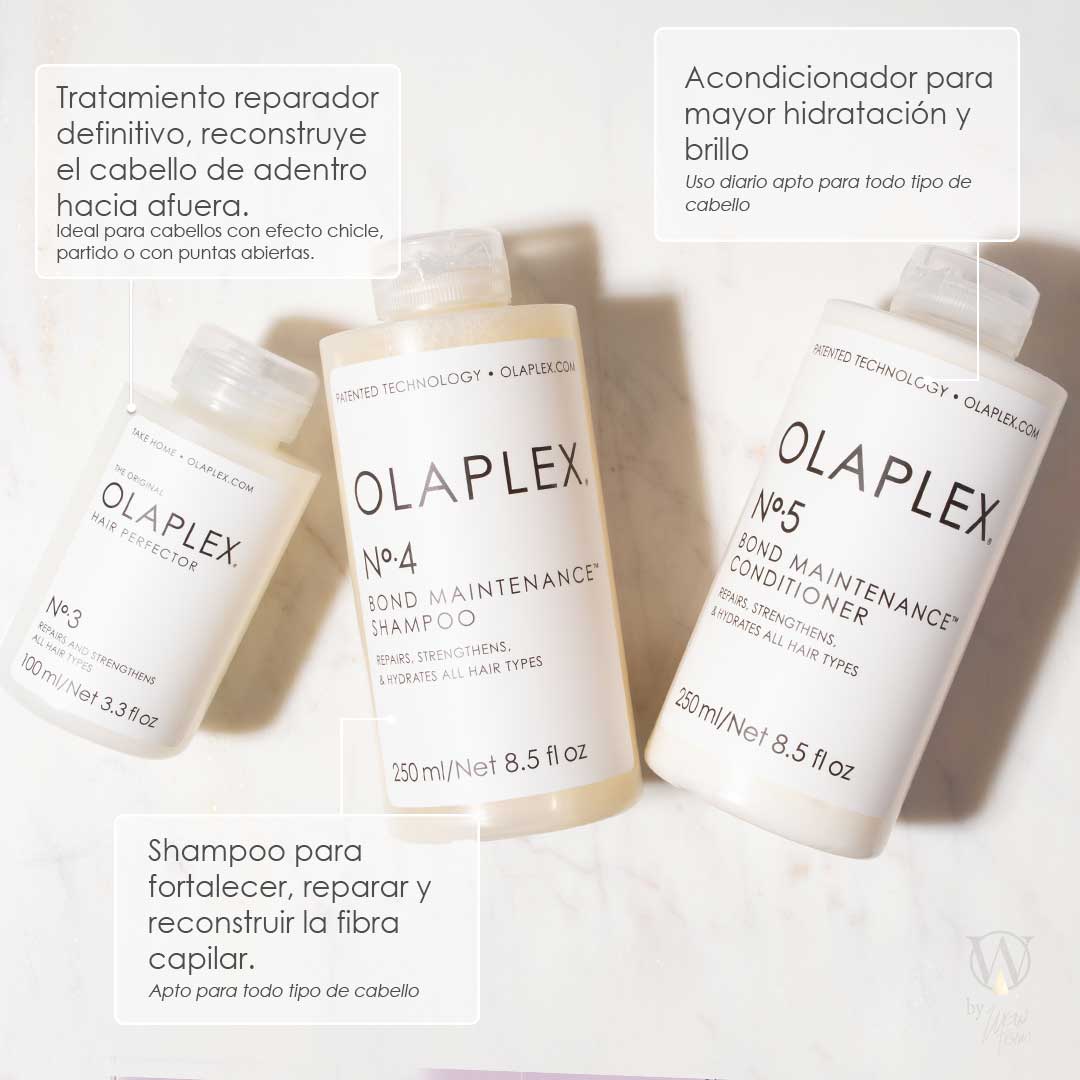 Kit de mantenimiento Olaplex N°3 N°4 N°5